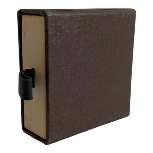 Authentic Louis Vuitton Brown Black Logo Jewelry Gift Box 2.5"x2.5"x1" - Picture 3 of 3